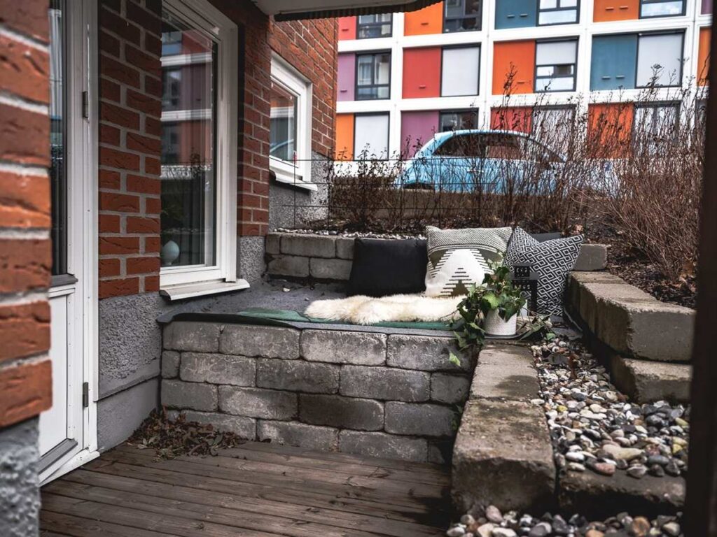 Reparering av tegelfasad på 2 planshus. Värmdö Hemmesta