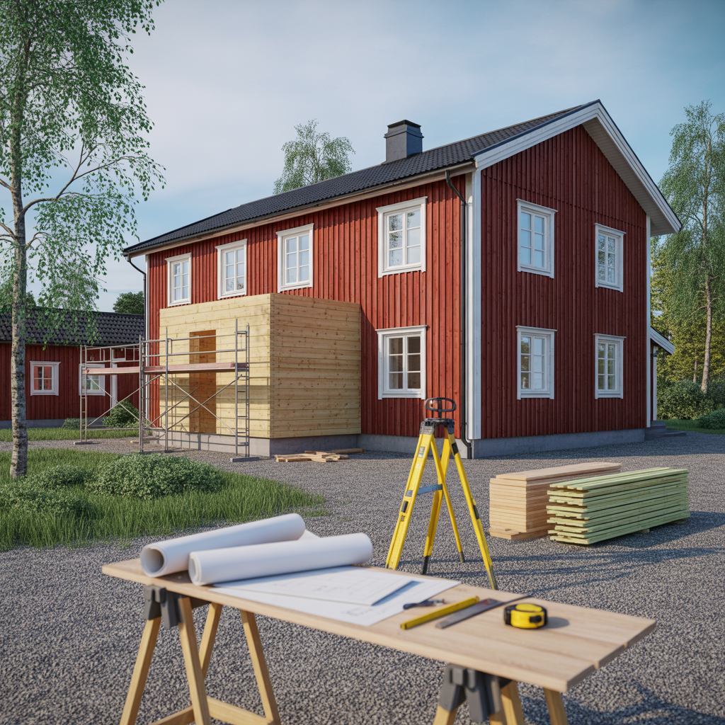 kostnad for attefallstillbyggnad poster regler tidsplan