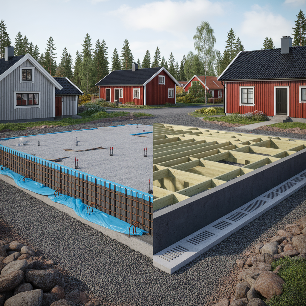 platta pa mark eller krypgrund jamforelse for nybygge