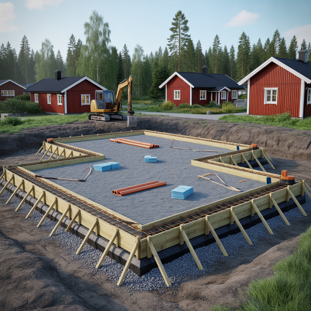 infor grundlaggning av villa checklista for markarbete